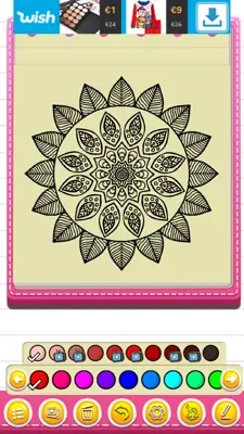 Mandala Coloring Book android App screenshot 1